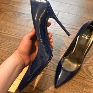 Stuart Weitzman Blue High-Heeled Pumps